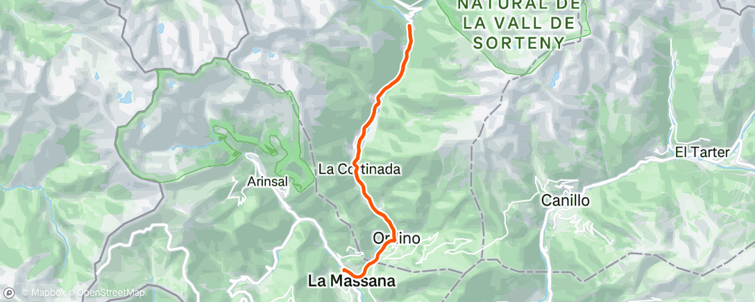 Map of the activity, Afternoon Ride