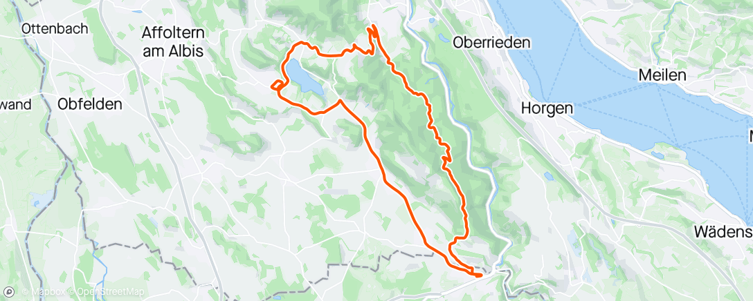 Mappa dell'attività Mountainbike-Fahrt am Nachmittag