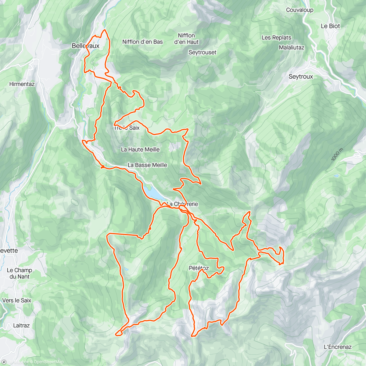 Map of the activity, Trail de la vallée du Brevon - 6e