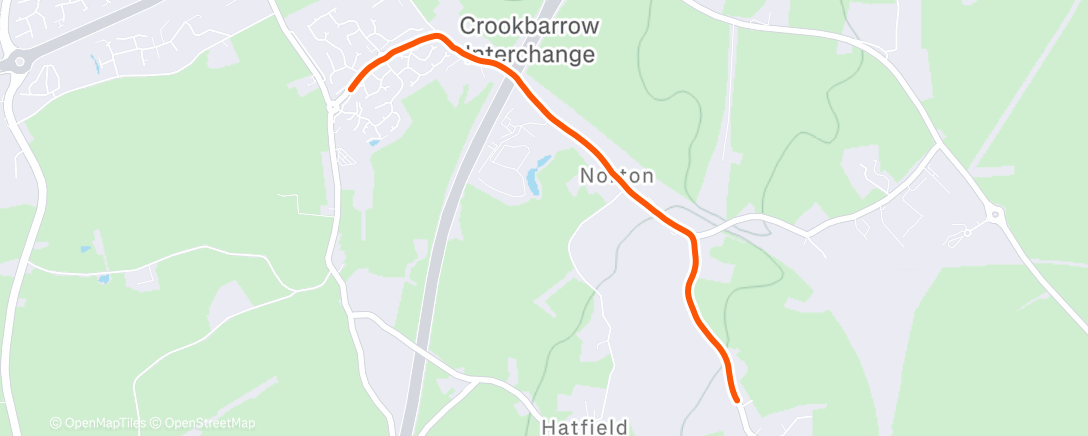 Map of the activity, Morning Walk