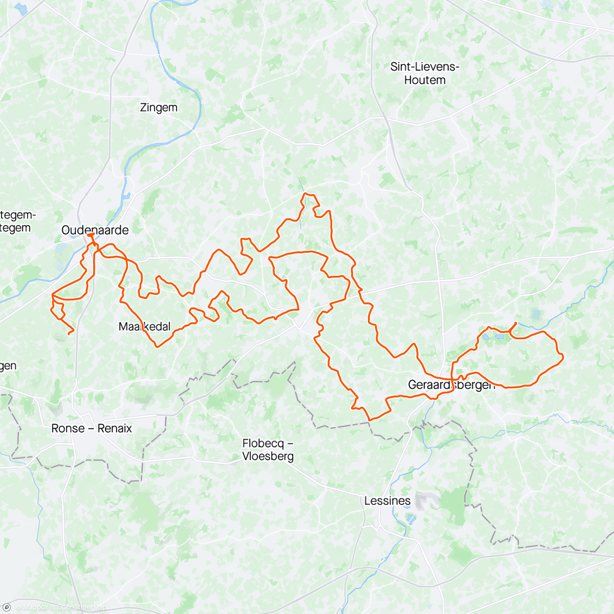 アクティビティ「Amai, de Koppenberg」の地図