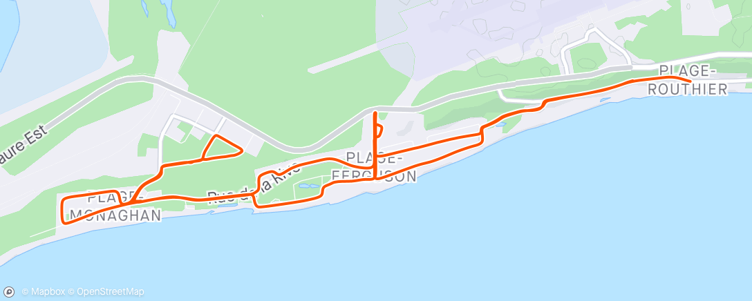 Map of the activity, Fatbike aux plages