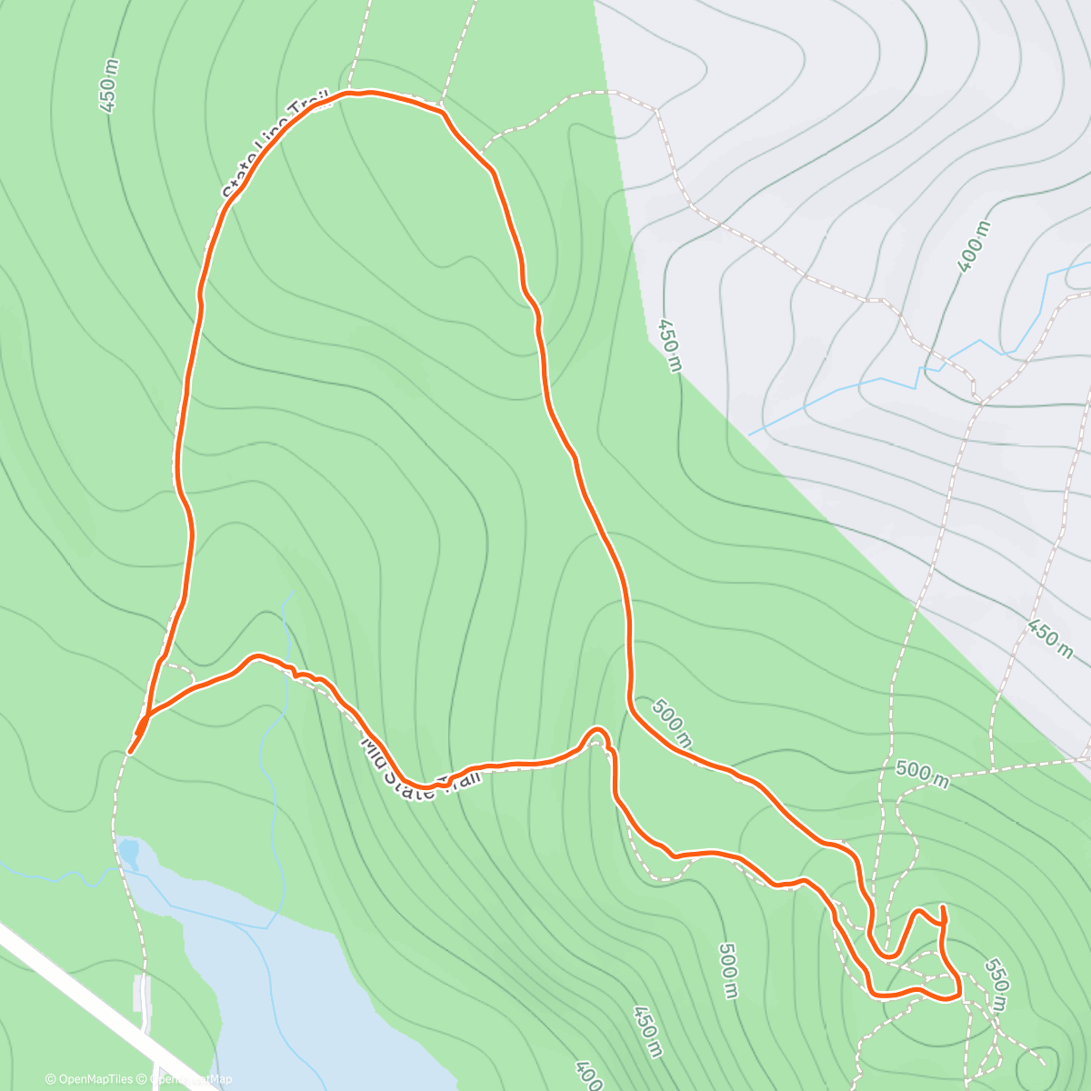 Map of the activity, Mt. Watatic