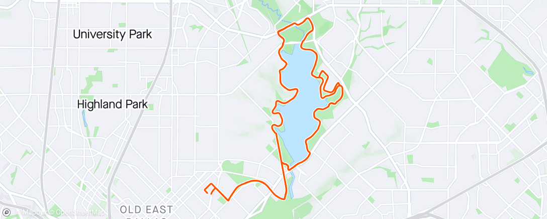 Map of the activity, Evening Ride