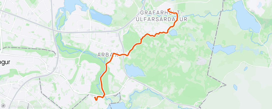 Map of the activity, Morning Ride