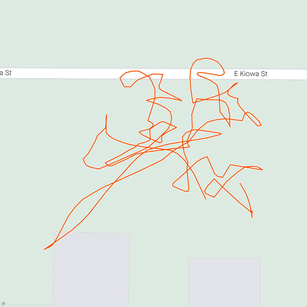 Map of the activity, The annual raking of pine needles for BearJaw Fire to pick up for me :)