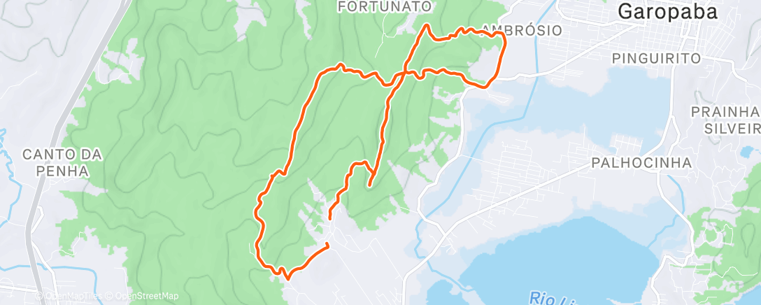 Map of the activity, Corrida matinal