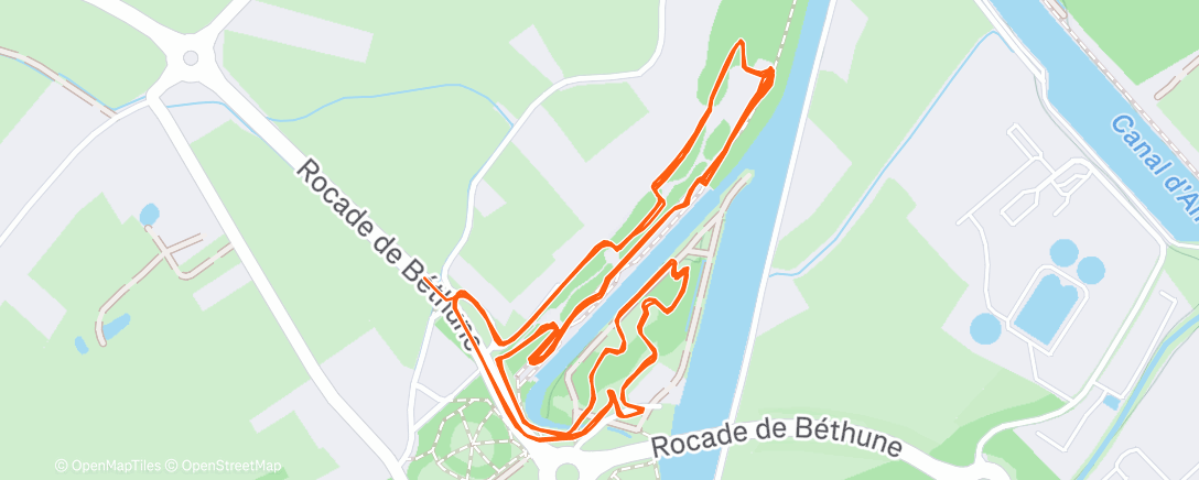 Map of the activity, Middagrit