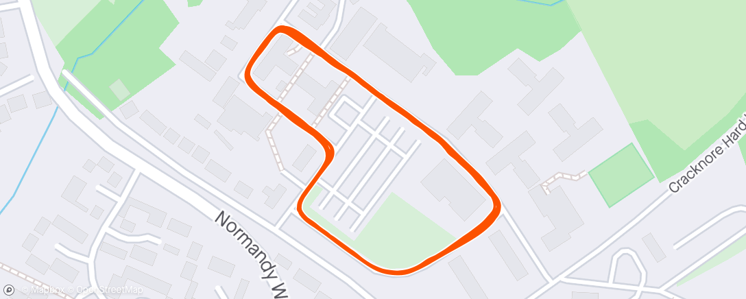 Map of the activity, Intervals with 24 kg