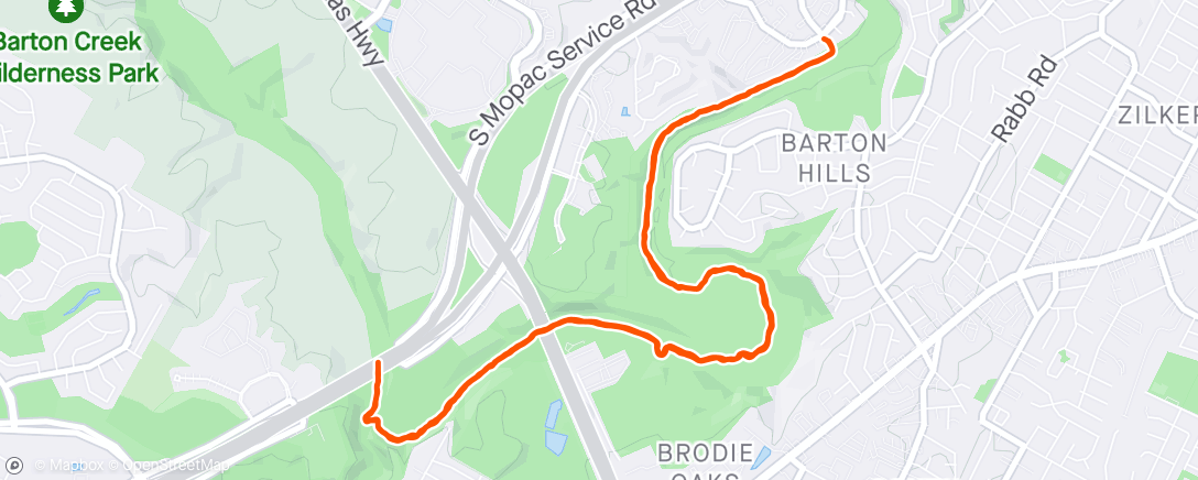 Map of the activity, Greenbelt with Trail Roots