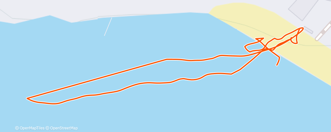 Map of the activity, Morning Swim