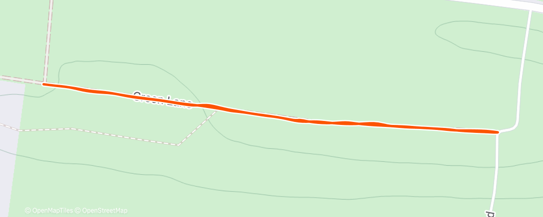 Map of the activity, Afternoon Run