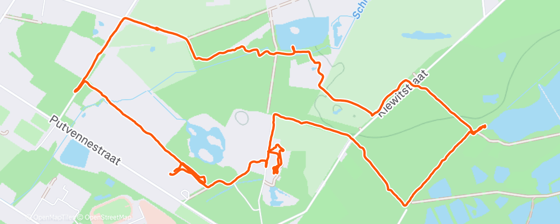 Карта физической активности (Domein Kiewit)