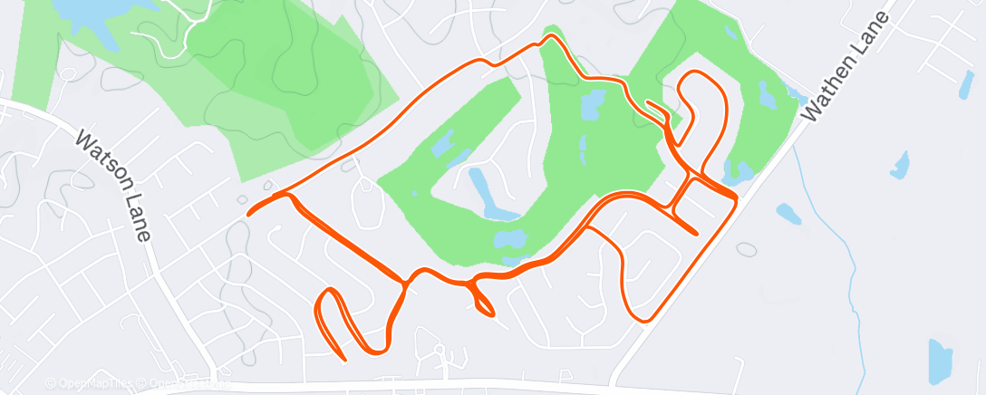 Map of the activity, Morning Run