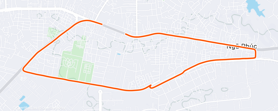 Map of the activity, Morning Run