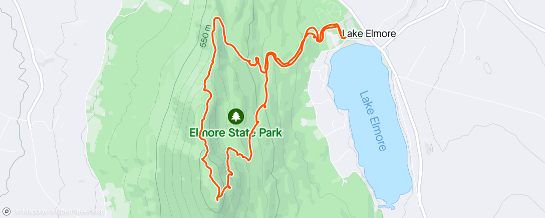 Map of the activity, Elmore State Park