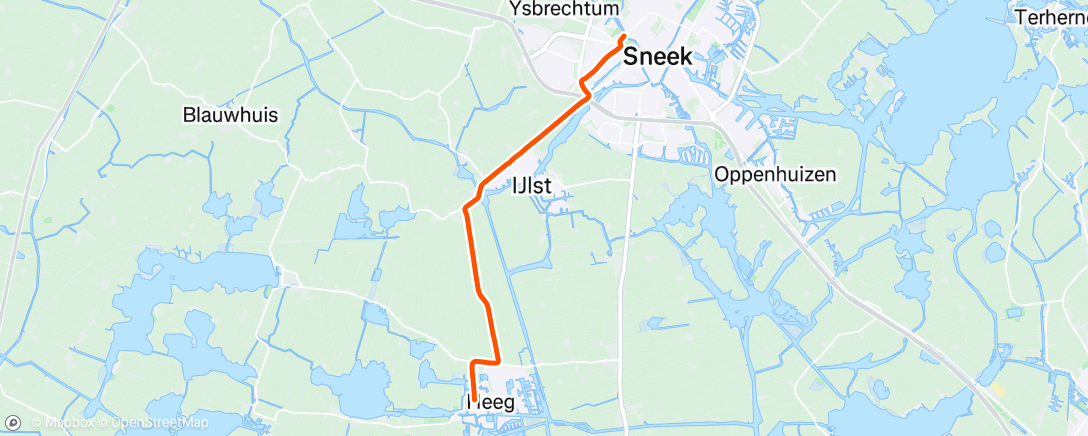 Map of the activity, Auto ophalen 🏃🏼‍♂️na feestje