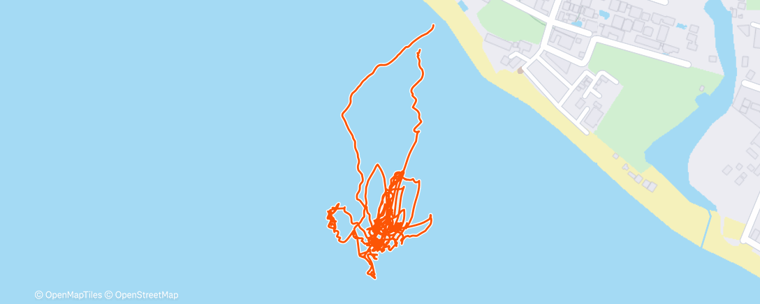 Map of the activity, Сёрфинг (утро)