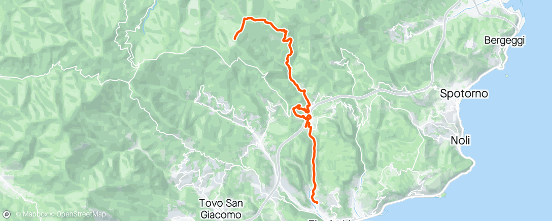 Map of the activity, Sortie VTT le midi