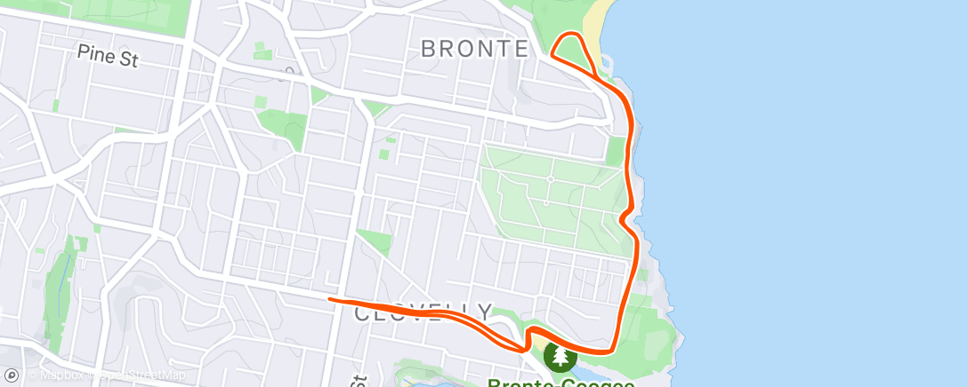 Map of the activity, Last morning in sydney