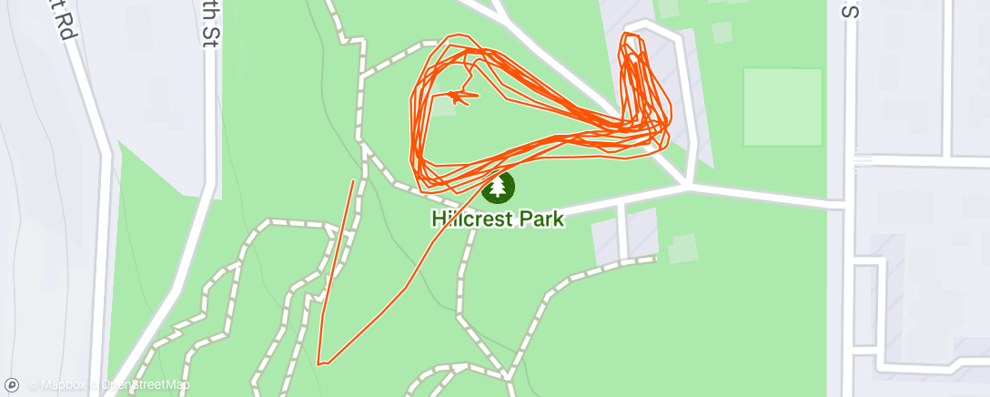 Map of the activity, Morning Run