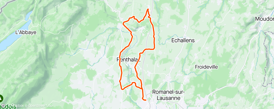 Map of the activity, 🇨🇭Easy morning ride.