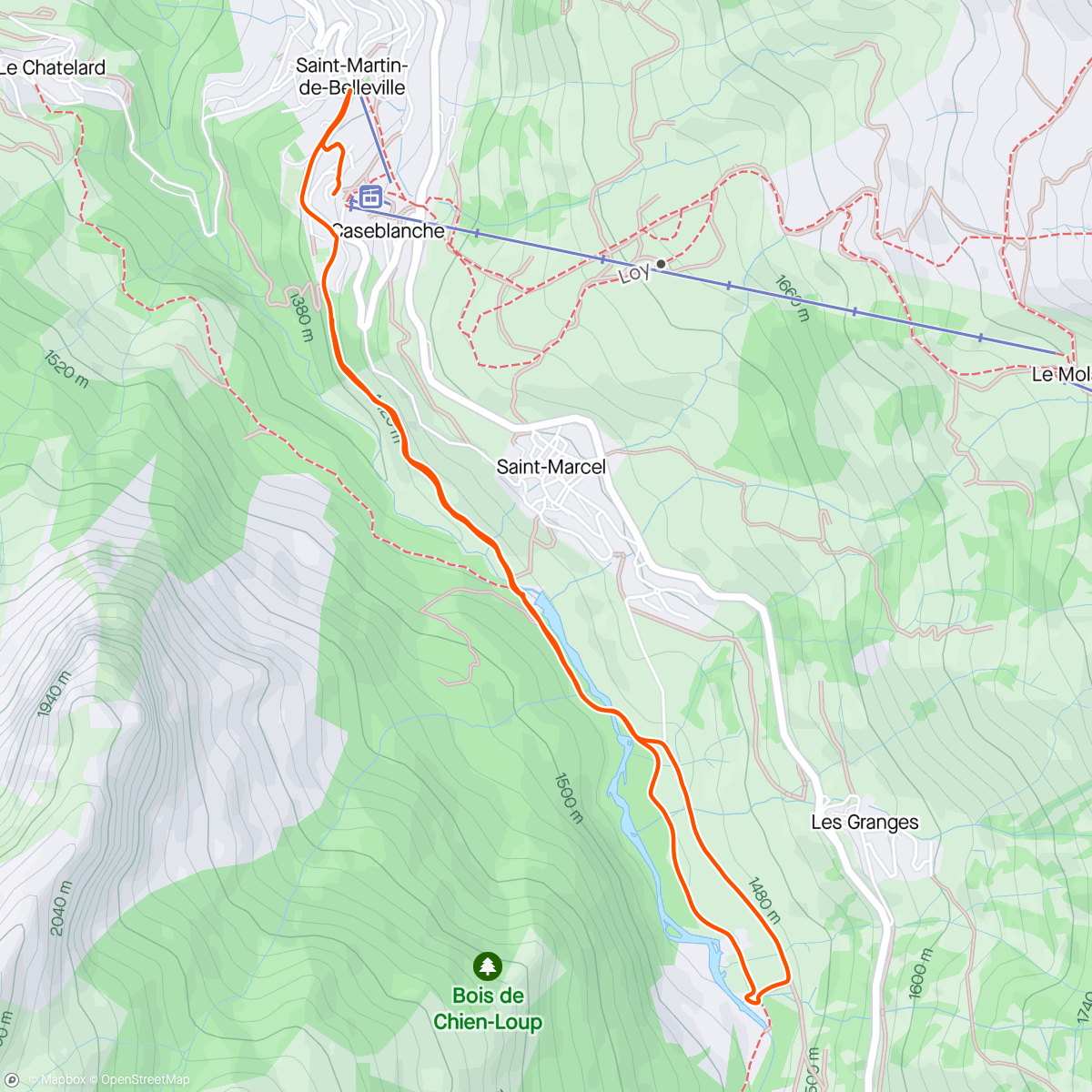 Map of the activity, Randonnée à Saint Martin