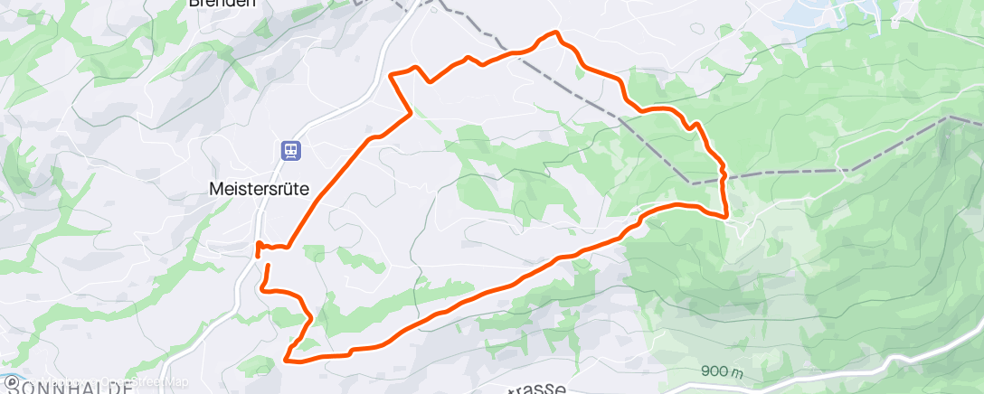 Map of the activity, Hoher Hirschberg 🏃🏼