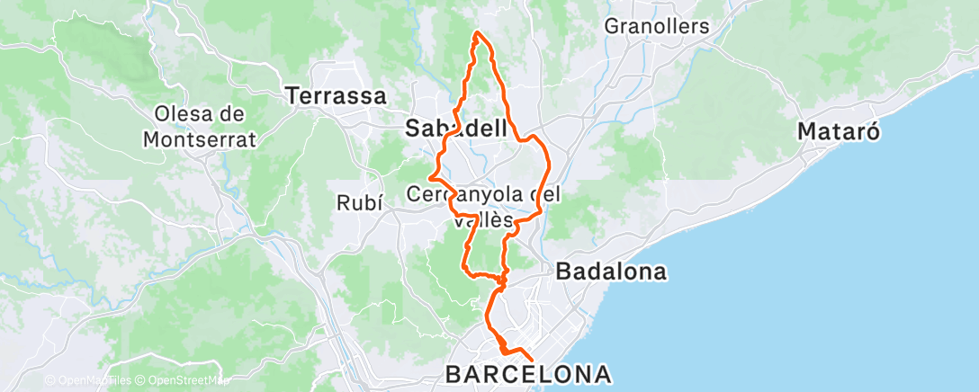 Карта физической активности (Morning Ride)