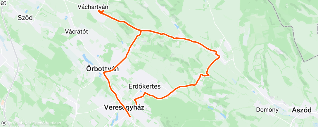 Map of the activity, Lunch Ride