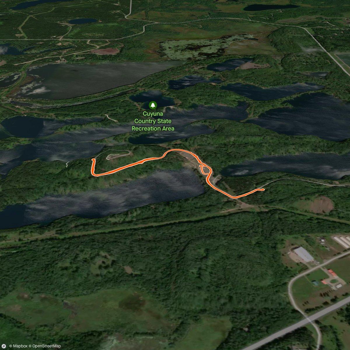 Map of the activity, Support - MN MTB Cuyuna