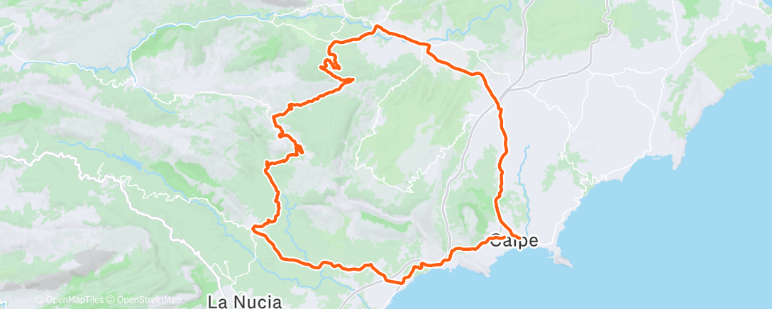 Mapa de la actividad (Morning Ride)