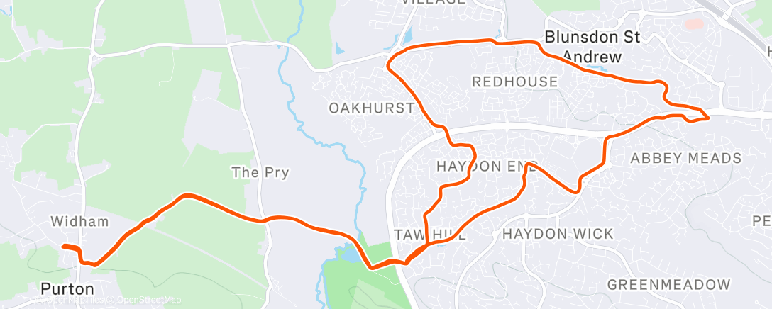 Карта физической активности (Ten miles with the boy and the dog)