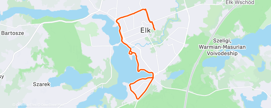 Карта физической активности (Afternoon Run)