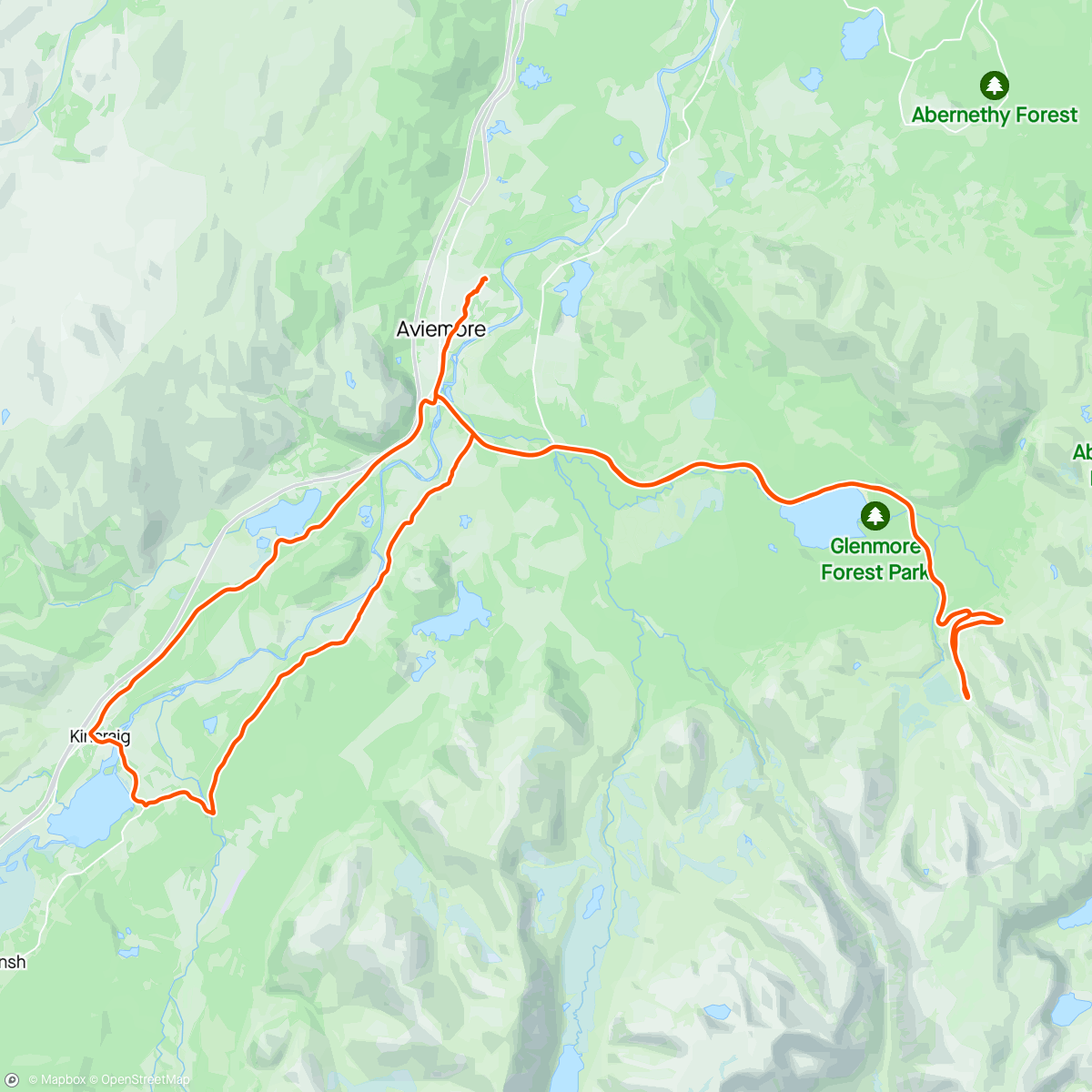 Map of the activity, Strapha riding