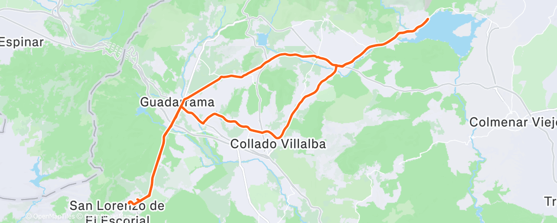 Карта физической активности (Bicicleta por la mañana)