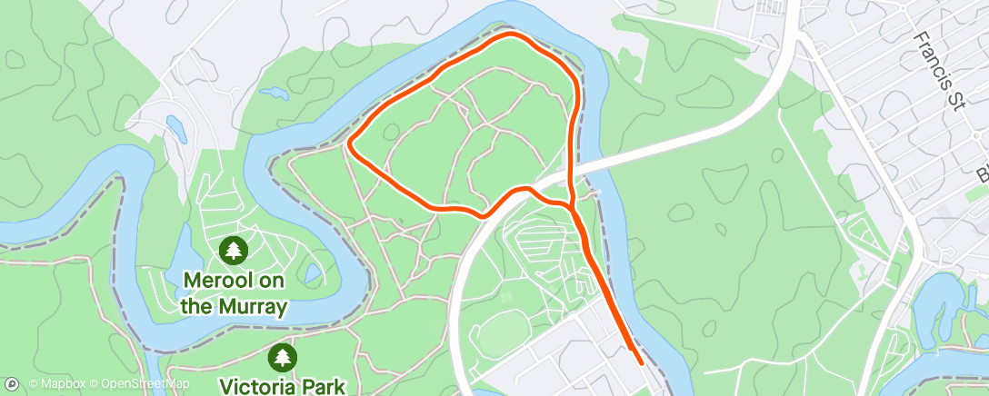 Map of the activity, Morning Walk