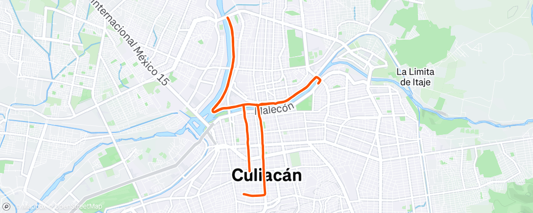 Map of the activity, Morning Run