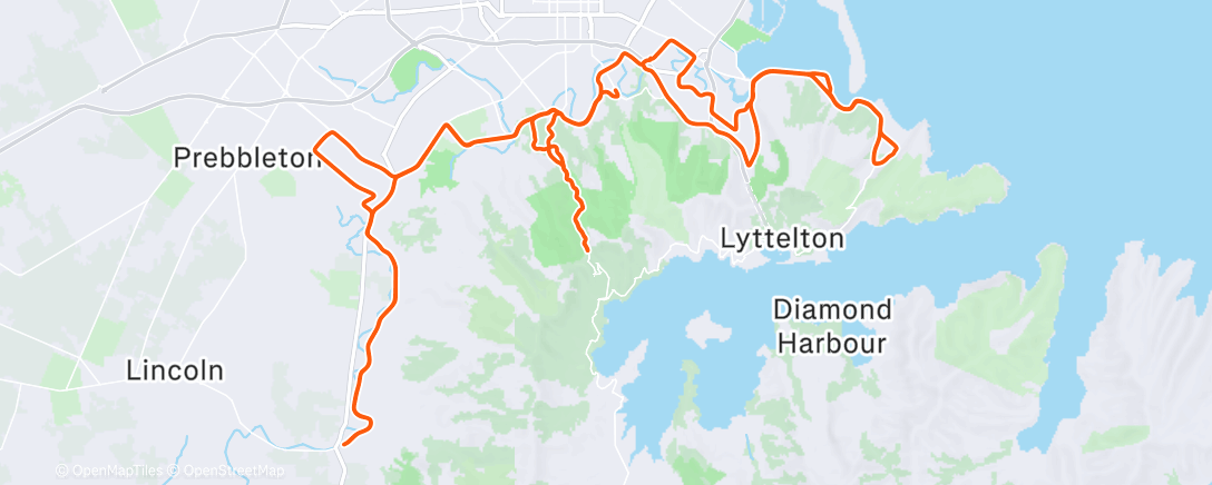 Map of the activity, Morning Ride