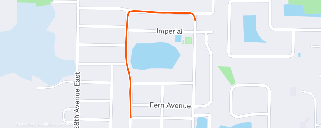 Map of the activity, Afternoon Walk