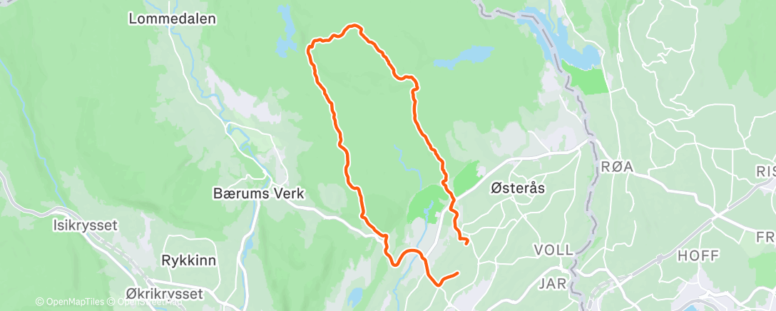 Карта физической активности (Afternoon Run)