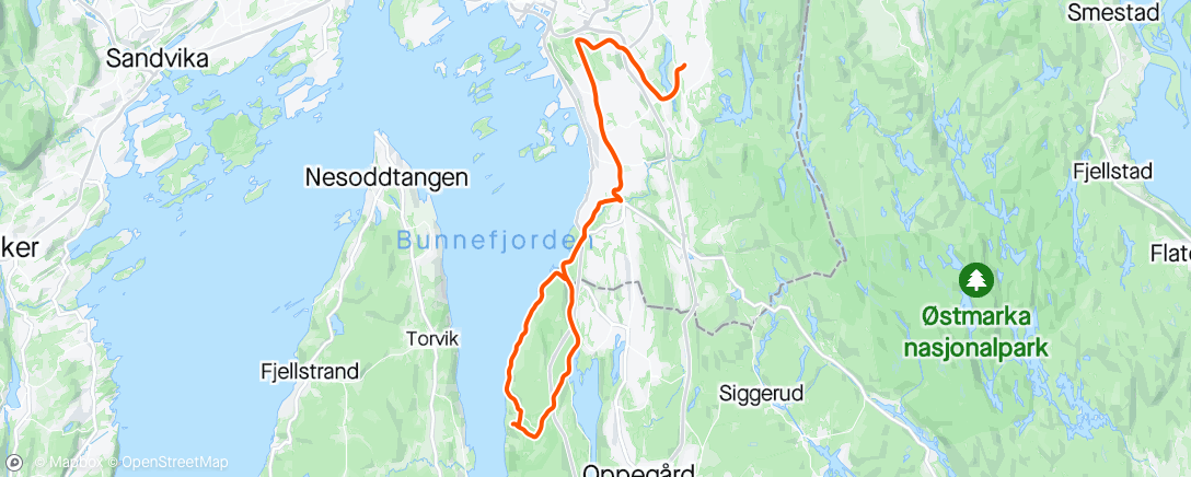 「Trilletur med Stig」活動的地圖