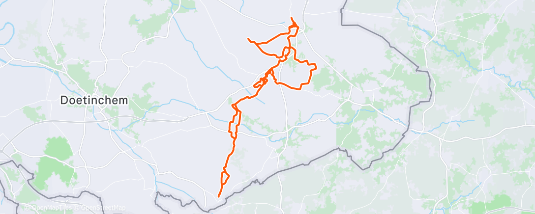 Map of the activity, Morning Ride