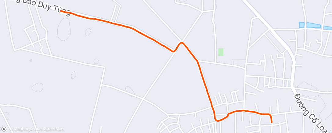 Map of the activity, Evening Run 150424