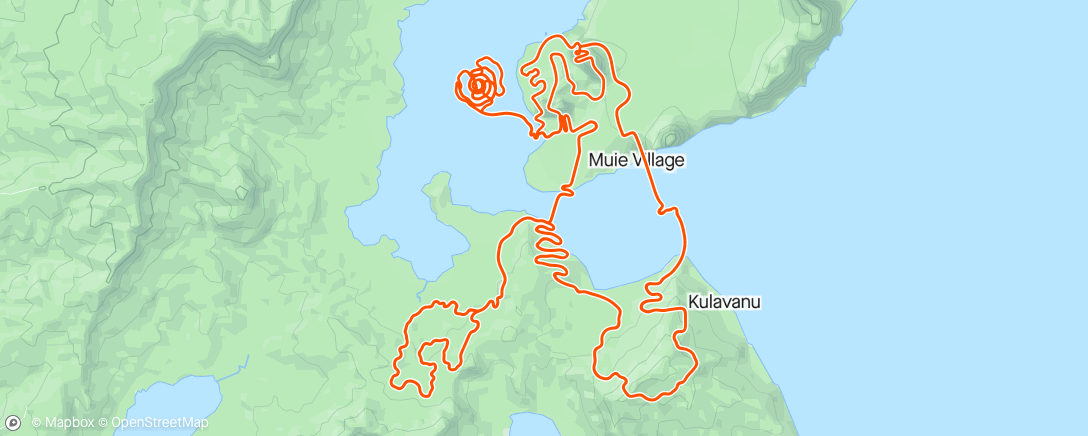 Mapa da atividade, Zwift - The Mega Pretzel in Watopia