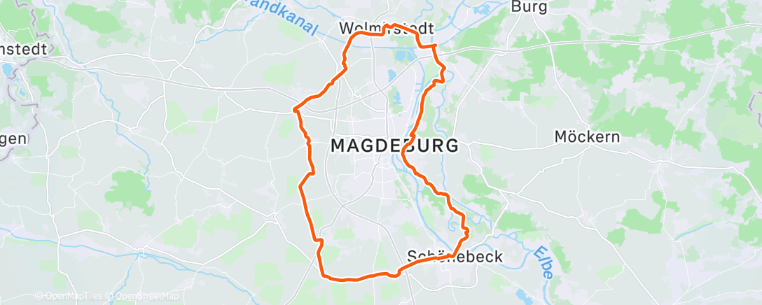 Map of the activity, Fahrt am Nachmittag