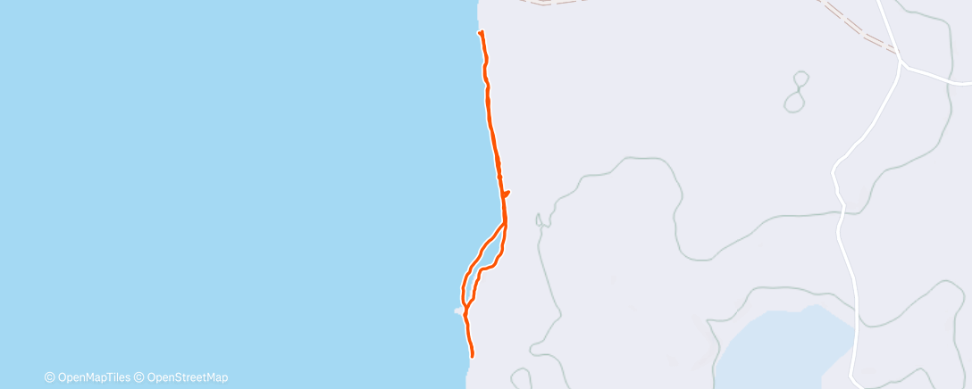 Map of the activity, Afternoon Walk