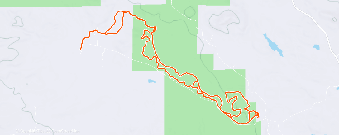Map of the activity, Evening Nordic Ski