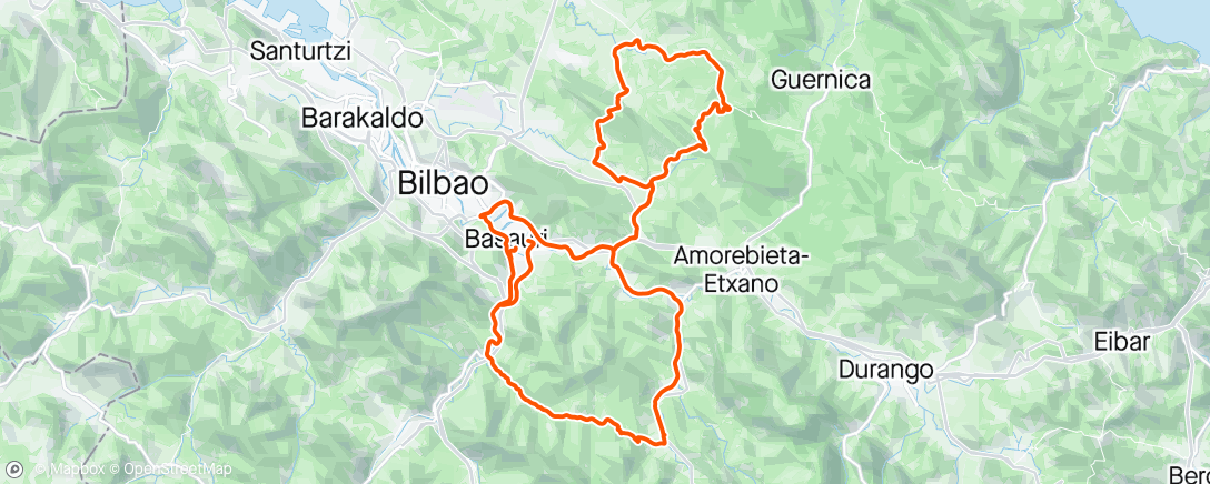 Map of the activity, Itzulia, étape 2 : 8ème