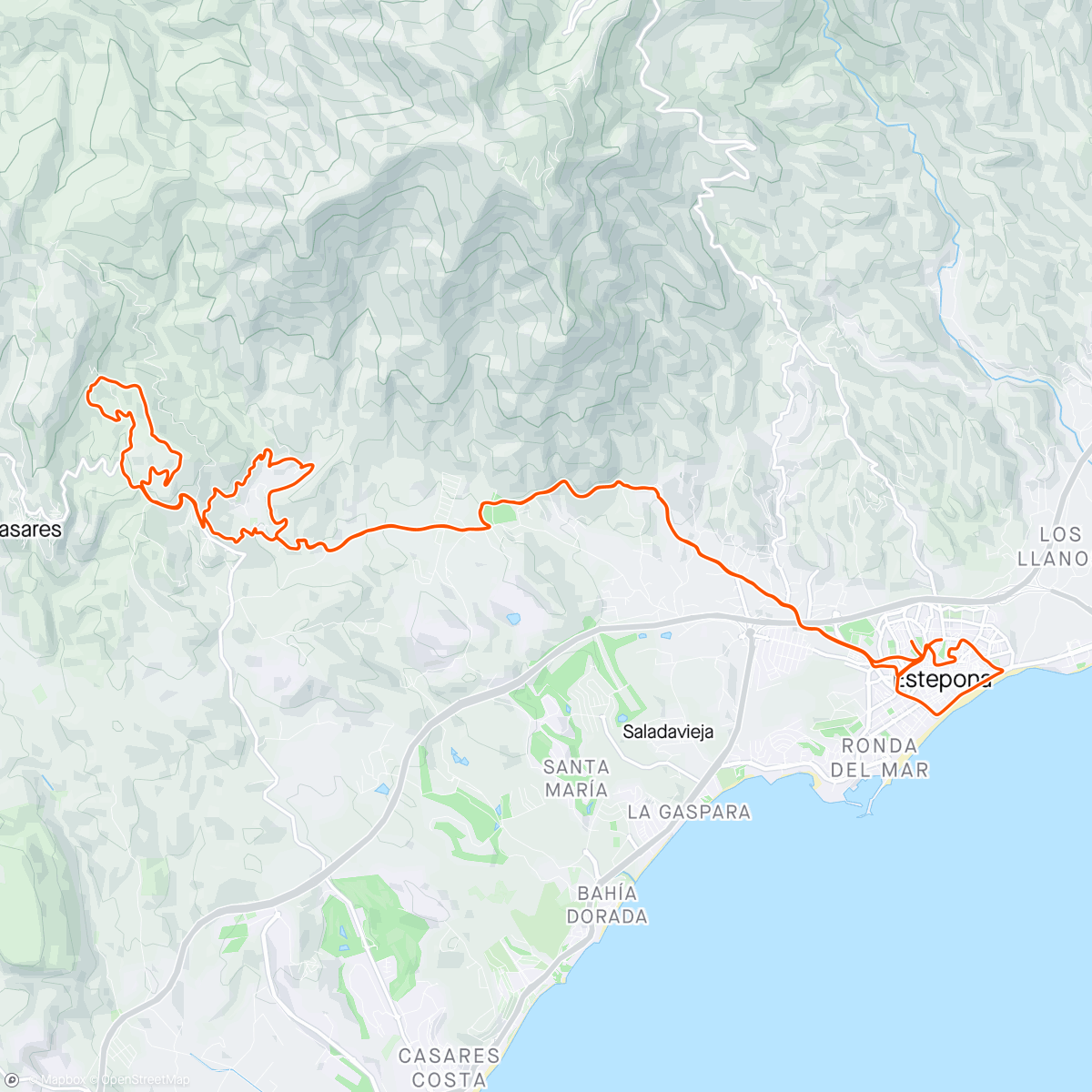 Map of the activity, La cedía